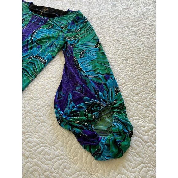 Laundry by Shelli Segal Boho Chic Resort Wear Maximalist Statement Dress Size 12 - Picture 7 of 10